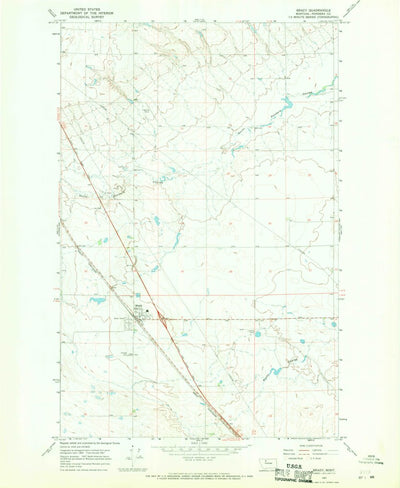 United States Geological Survey Brady, MT (1967, 24000-Scale) digital map
