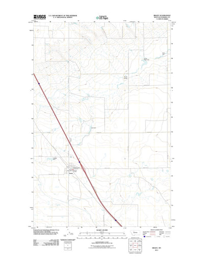 United States Geological Survey Brady, MT (2011, 24000-Scale) digital map