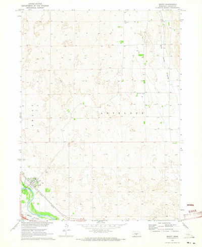 United States Geological Survey Brady, NE (1970, 24000-Scale) digital map