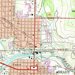 United States Geological Survey Brady North, TX (1960, 24000-Scale) digital map