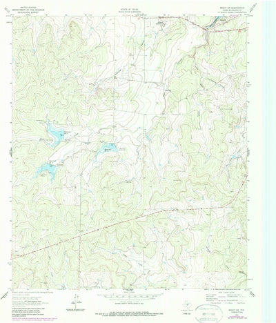 United States Geological Survey Brady SW, TX (1963, 24000-Scale) digital map