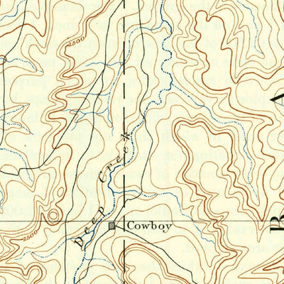 United States Geological Survey Brady, TX (1894, 125000-Scale) digital map