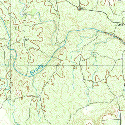 United States Geological Survey Brady, TX (1985, 100000-Scale) digital map