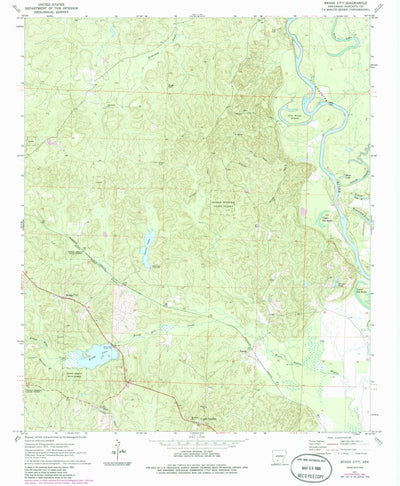 United States Geological Survey Bragg City, AR (1971, 24000-Scale) digital map