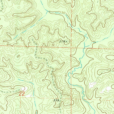 United States Geological Survey Bragg City, AR (1971, 24000-Scale) digital map