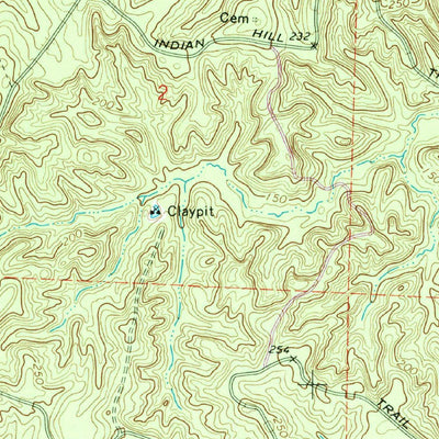 United States Geological Survey Bragg City, AR (1971, 24000-Scale) digital map