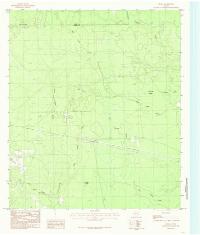 United States Geological Survey Bragg, TX (1984, 24000-Scale) digital map