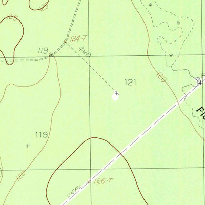 United States Geological Survey Bragg, TX (1984, 24000-Scale) digital map
