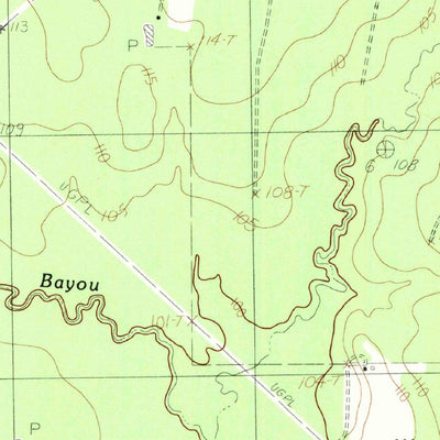 United States Geological Survey Bragg, TX (1984, 24000-Scale) digital map