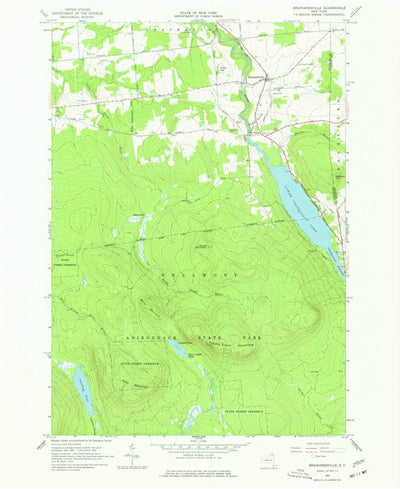 United States Geological Survey Brainardsville, NY (1964, 24000-Scale) digital map