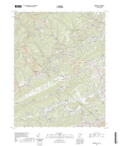 United States Geological Survey Bramwell, WV (2023, 24000-Scale) digital map
