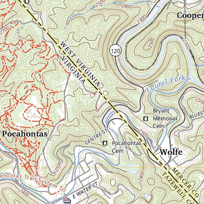 United States Geological Survey Bramwell, WV (2023, 24000-Scale) digital map