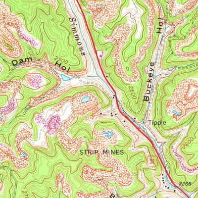 United States Geological Survey Bramwell, WV-VA (1962, 24000-Scale) digital map