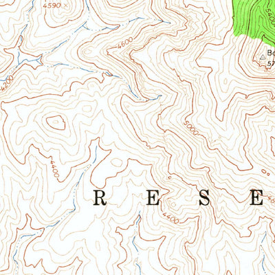 United States Geological Survey Branaman Spring, AZ (1966, 24000-Scale) digital map