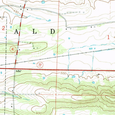 United States Geological Survey Branch, AR (1966, 24000-Scale) digital map