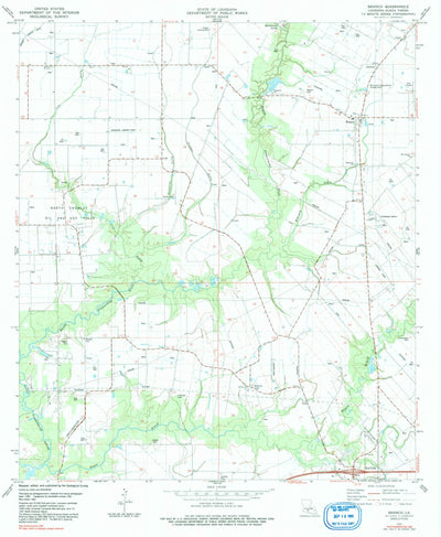 United States Geological Survey Branch, LA (1983, 24000-Scale) digital map