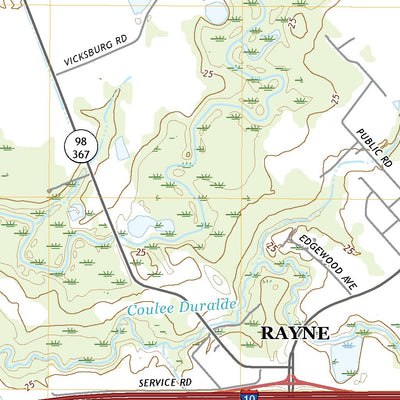 United States Geological Survey Branch, LA (2020, 24000-Scale) digital map