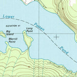 United States Geological Survey Branch Lake, ME (1981, 24000-Scale) digital map