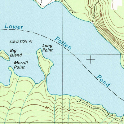 United States Geological Survey Branch Lake, ME (1981, 24000-Scale) digital map