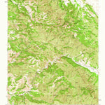 United States Geological Survey Branch Mountain, CA (1952, 62500-Scale) digital map