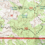 United States Geological Survey Branch Mountain, CA (1995, 24000-Scale) digital map