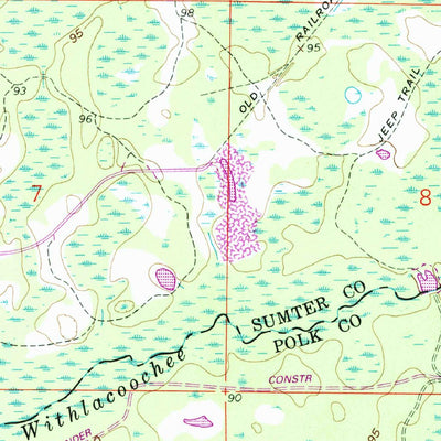 United States Geological Survey Branchborough, FL (1960, 24000-Scale) digital map