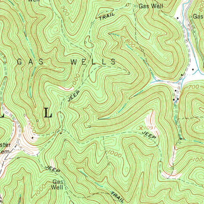 United States Geological Survey Branchland, WV (1962, 24000-Scale) digital map