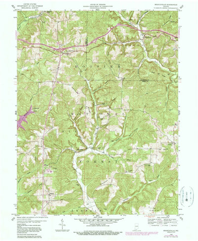 United States Geological Survey Branchville, IN (1958, 24000-Scale) digital map