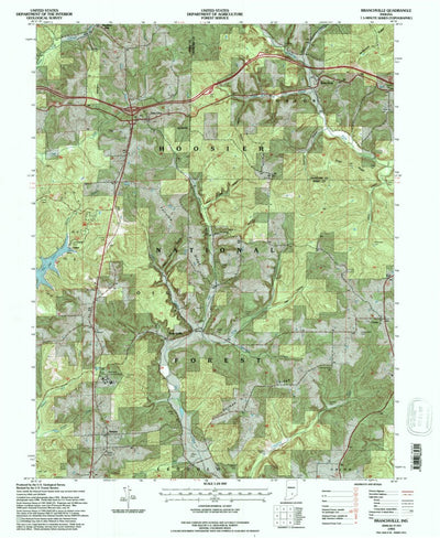 United States Geological Survey Branchville, IN (1993, 24000-Scale) digital map