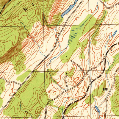 United States Geological Survey Branchville, NJ (1943, 31680-Scale) digital map