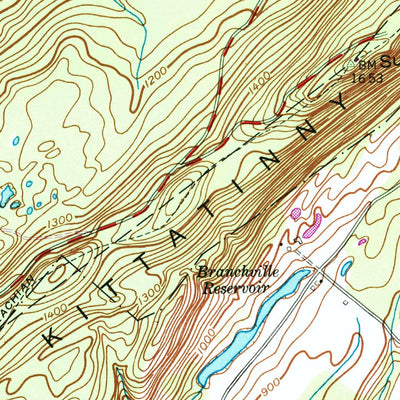 United States Geological Survey Branchville, NJ (1954, 24000-Scale) digital map