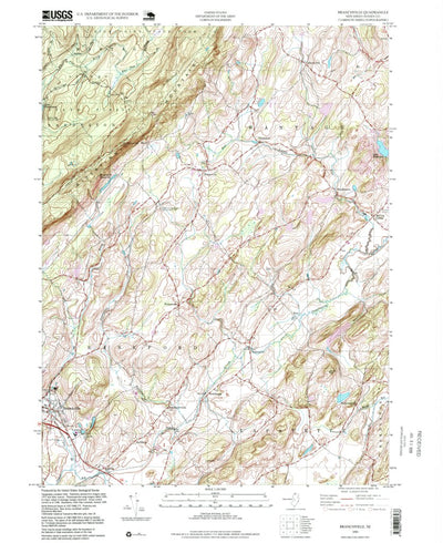 United States Geological Survey Branchville, NJ (1995, 24000-Scale) digital map