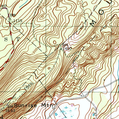 United States Geological Survey Branchville, NJ (1995, 24000-Scale) digital map