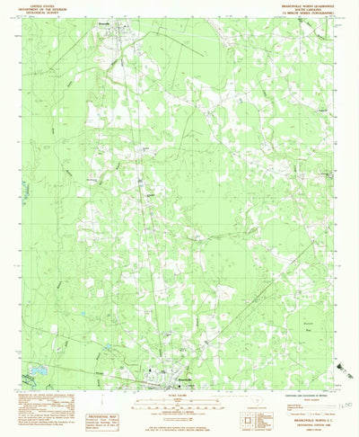 United States Geological Survey Branchville North, SC (1982, 24000-Scale) digital map