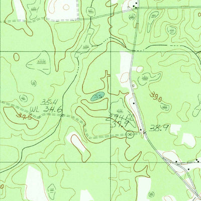 United States Geological Survey Branchville North, SC (1982, 24000-Scale) digital map