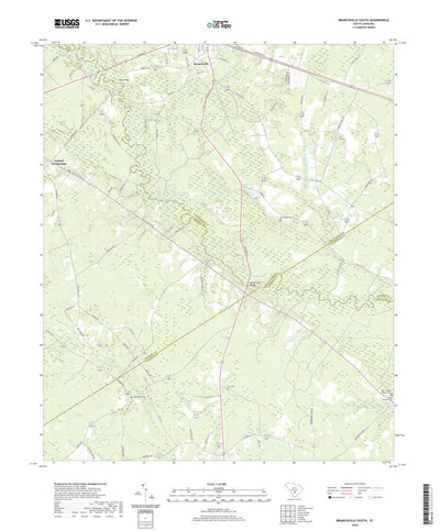 United States Geological Survey Branchville South, SC (2020, 24000-Scale) digital map