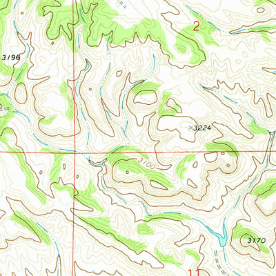 United States Geological Survey Brandenberg NW, MT (1971, 24000-Scale) digital map