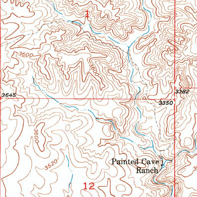 United States Geological Survey Brandenburg Mountain, AZ (1949, 24000-Scale) digital map