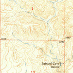 United States Geological Survey Brandenburg Mountain, AZ (1950, 24000-Scale) digital map