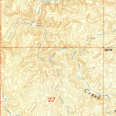 United States Geological Survey Brandenburg Mountain, AZ (1950, 24000-Scale) digital map