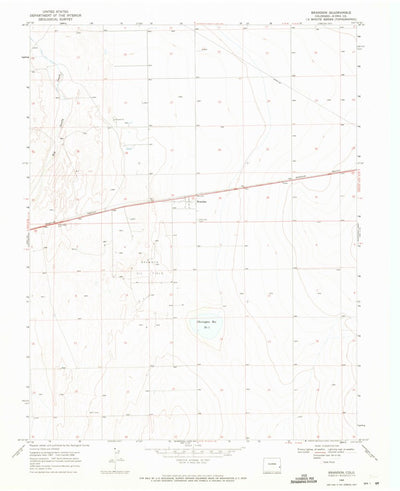 United States Geological Survey Brandon, CO (1968, 24000-Scale) digital map