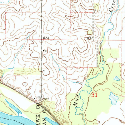 United States Geological Survey Brandon, IA (1971, 24000-Scale) digital map