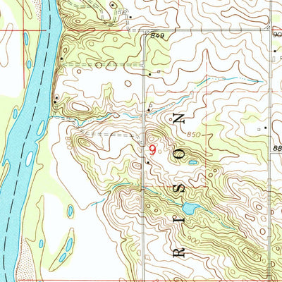 United States Geological Survey Brandon, IA (1971, 24000-Scale) digital map