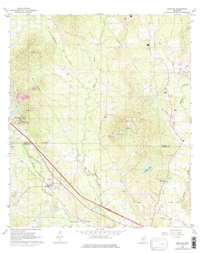 United States Geological Survey Brandon, MS (1968, 24000-Scale) digital map
