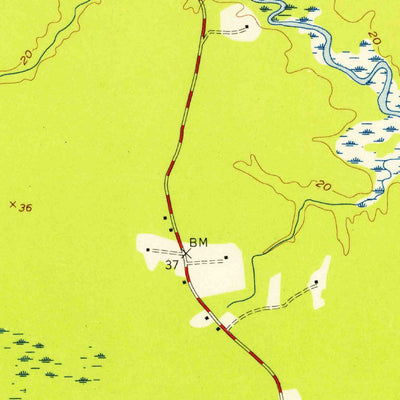 United States Geological Survey Brandon, VA (1952, 24000-Scale) digital map