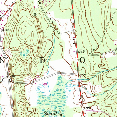 United States Geological Survey Brandon, VT (1946, 24000-Scale) digital map