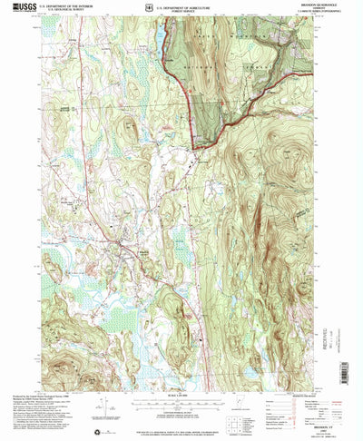 United States Geological Survey Brandon, VT (1997, 24000-Scale) digital map