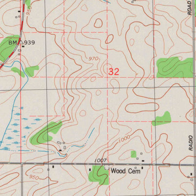 United States Geological Survey Brandon, WI (1980, 24000-Scale) digital map