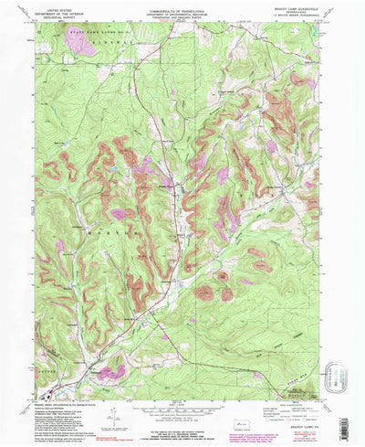 United States Geological Survey Brandy Camp, PA (1970, 24000-Scale) digital map