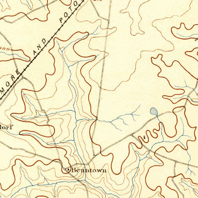United States Geological Survey Brandywine, MD (1892, 62500-Scale) digital map